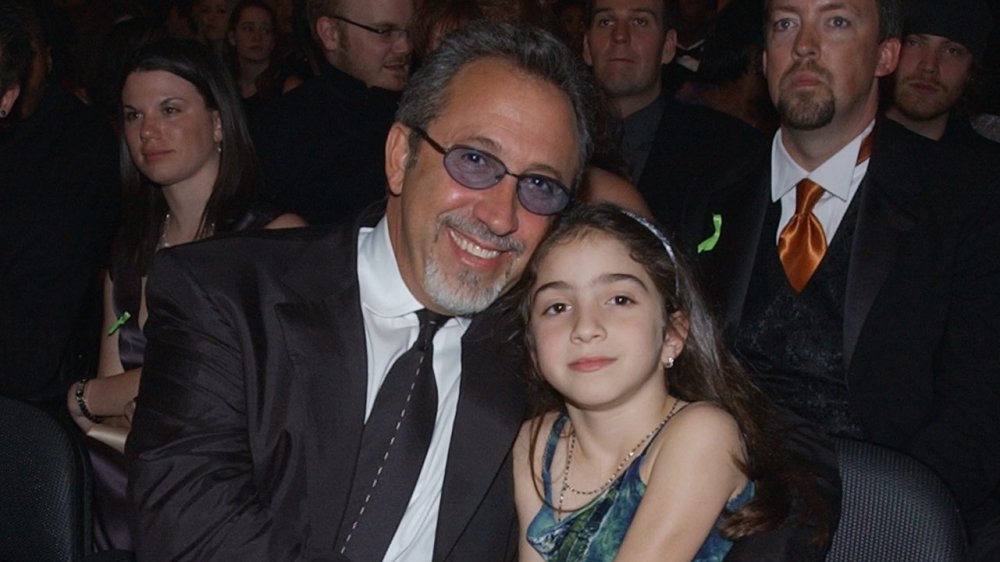 Gloria Estefan's daughter, Emily Estefan, as a young girl, at the 2002 Grammy Awards