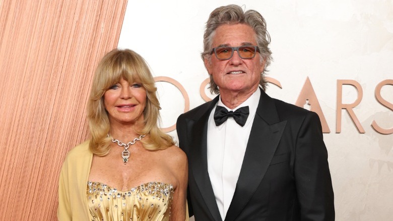 Goldie Hawn and Kurt Russell at the 2025 Oscars