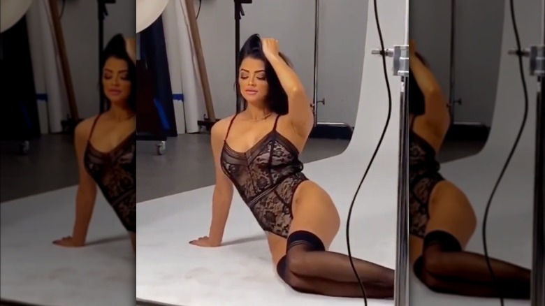 Golnesa 'GG' Gharachedaghi at photoshoot in lingerie