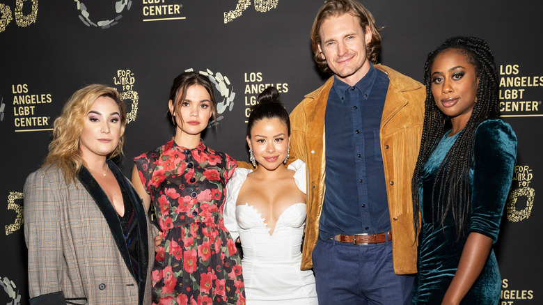 The cast of Good Trouble posing