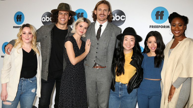 The cast of Good Trouble posing together