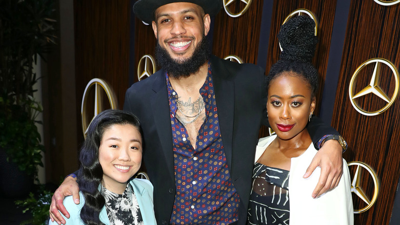 Zuri Adele, Sherry Cola, and Sarunas J. Jackson posing together