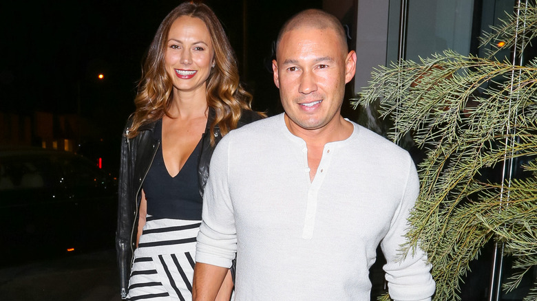 Stacy Keibler walking with Jared Pobre