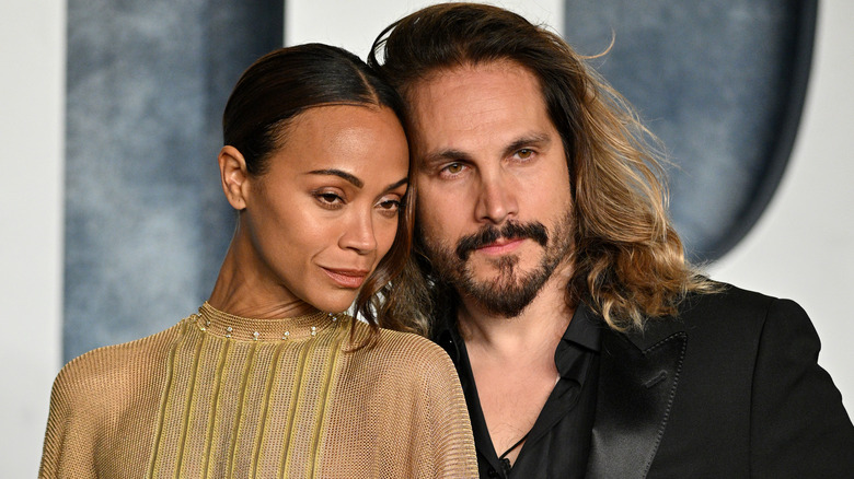 Zoe Saldana and Marco Perego