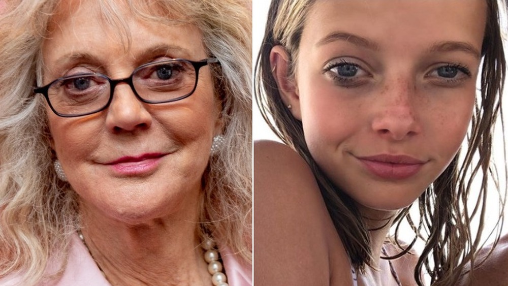 Apple Martin and Blythe Danner