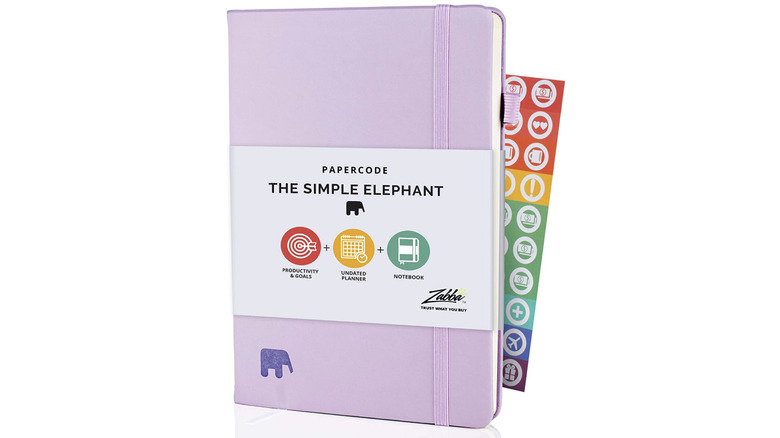 Simple Elephant Daily Planner 2021-2022