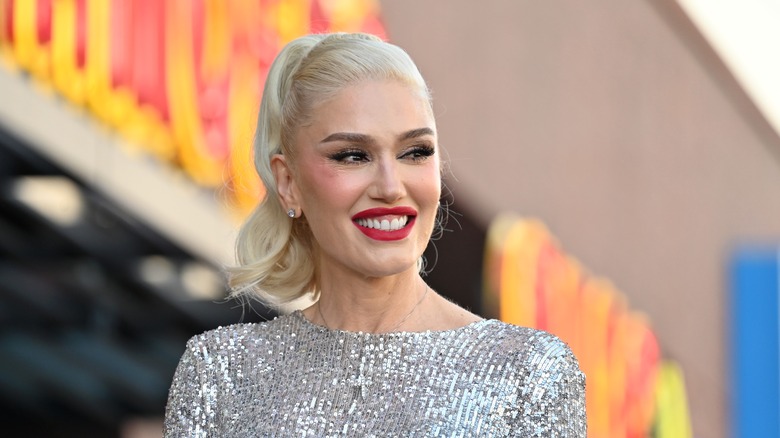 Gwen Stefani being honored on the Hollywood Walk of Fame