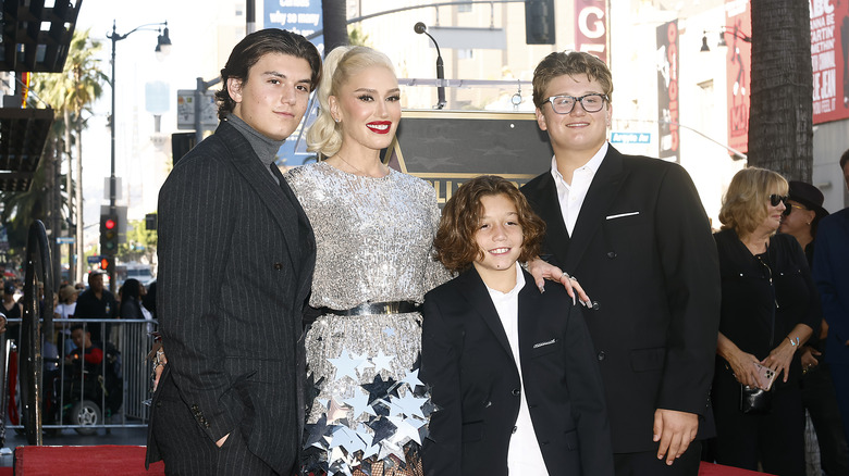 Gwen Stefani with her sons