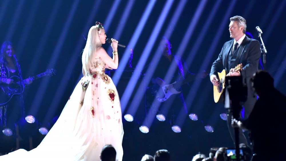 Gwen Stefani and Blake Shelton in January 2020