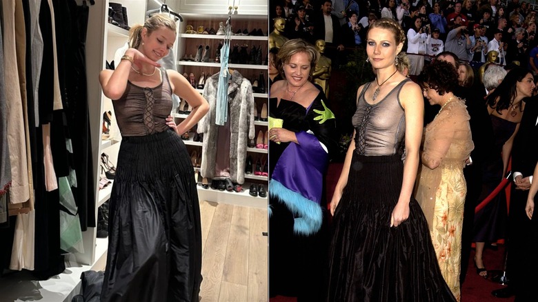 Apple Martin vs Gwyneth Paltrow in the same dress