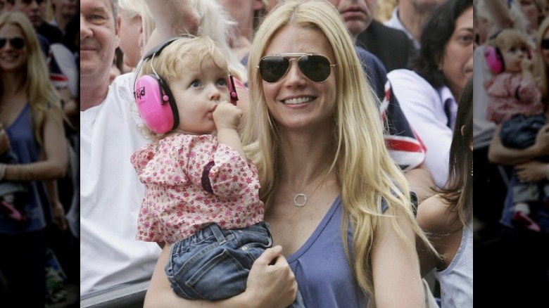 Gwyneth Paltrow with toddler Apple Martin