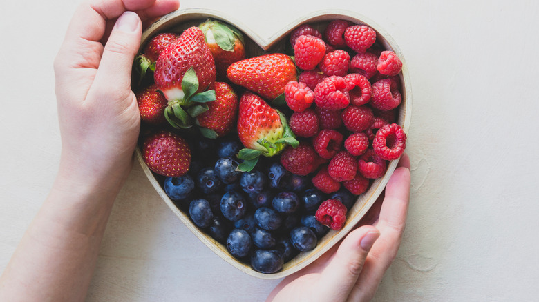 a bowl of berries