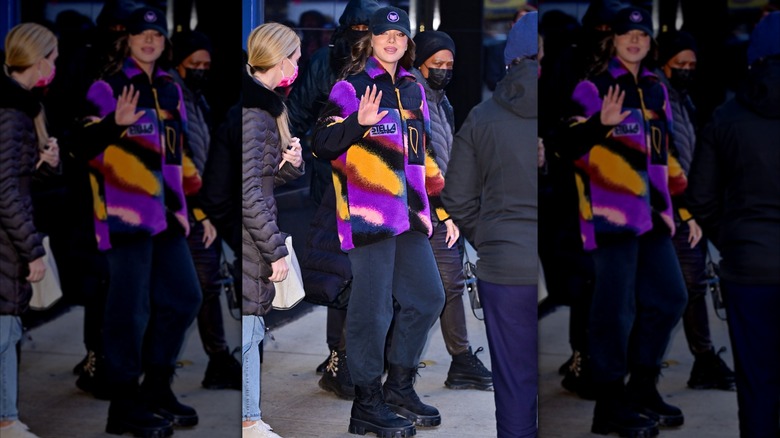 Hailee Steinfeld walking in New York City