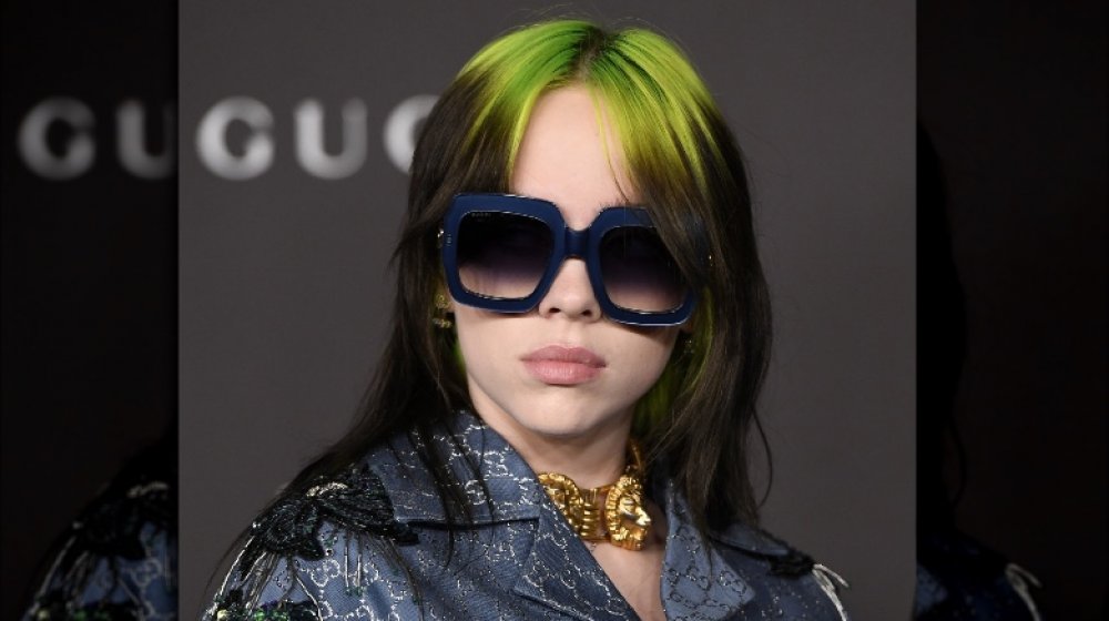 Billie Eilish showing off a popular 2020 hair color