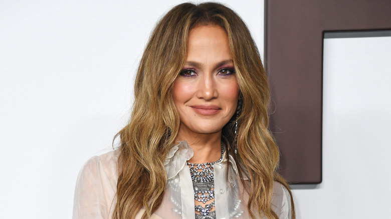 Jennifer Lopez smiling