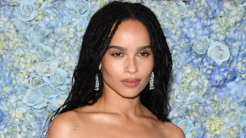 Zoe Kravitz, showing off the 2020 haircut trend of braids