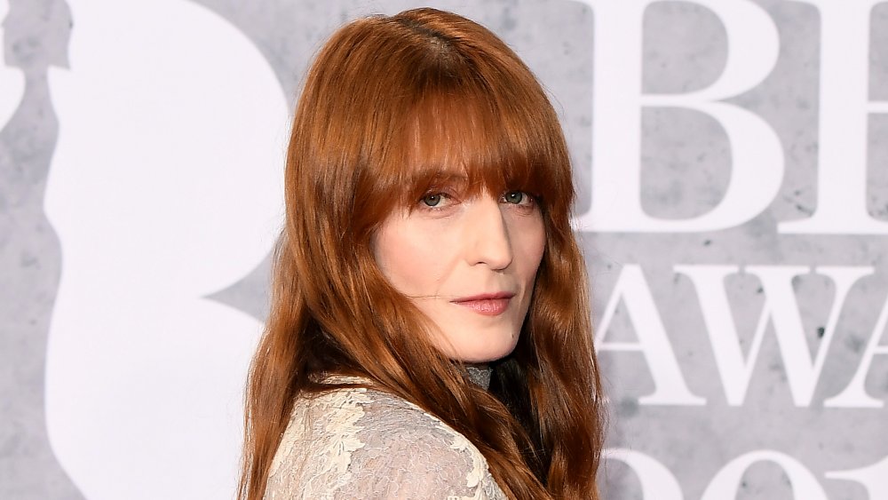 Long bangs haircut for 2020, as seen on Florence Welch