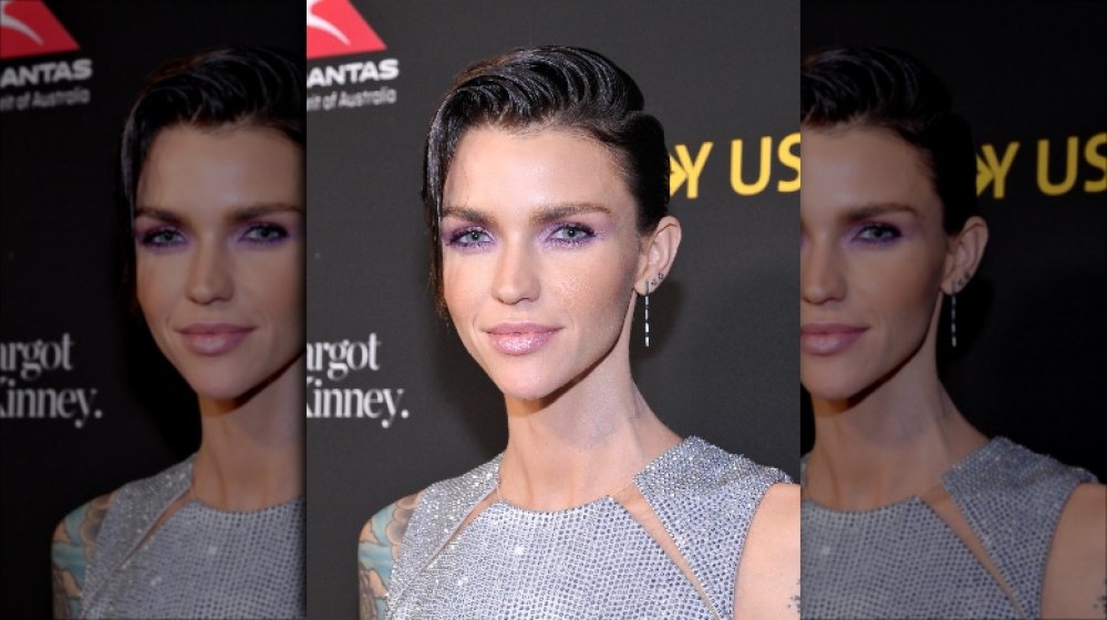 Ruby Rose showing off a short and slick haircut, which will be popular in 2020