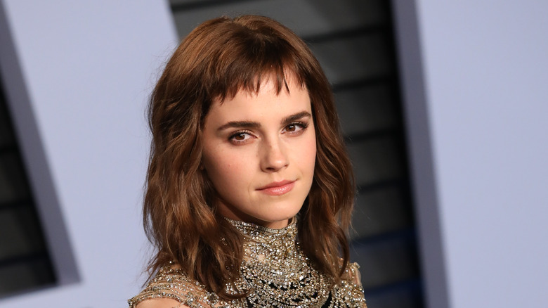 Emma Watson with micro bangs