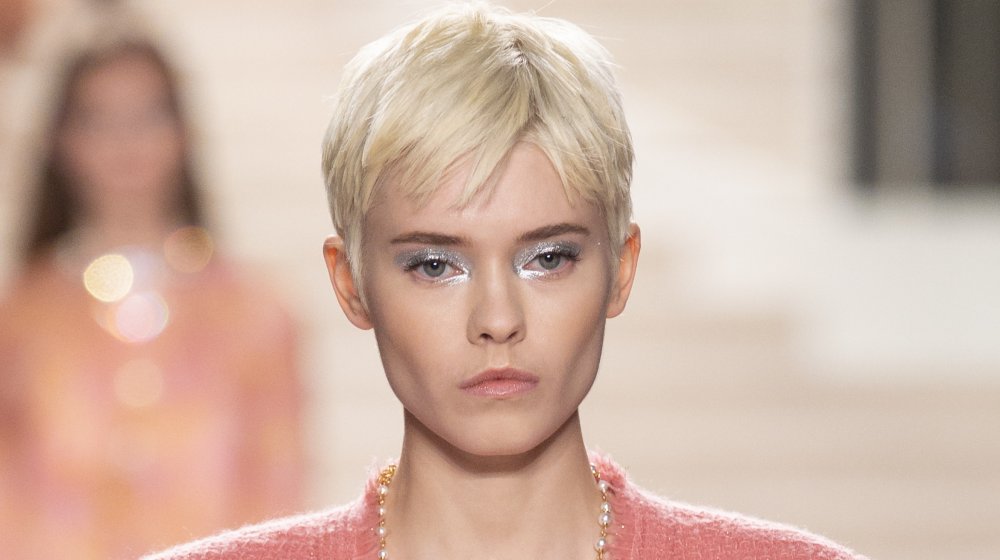 a sleek, angular pixie, a haircut you'll be asking for in spring 2020 