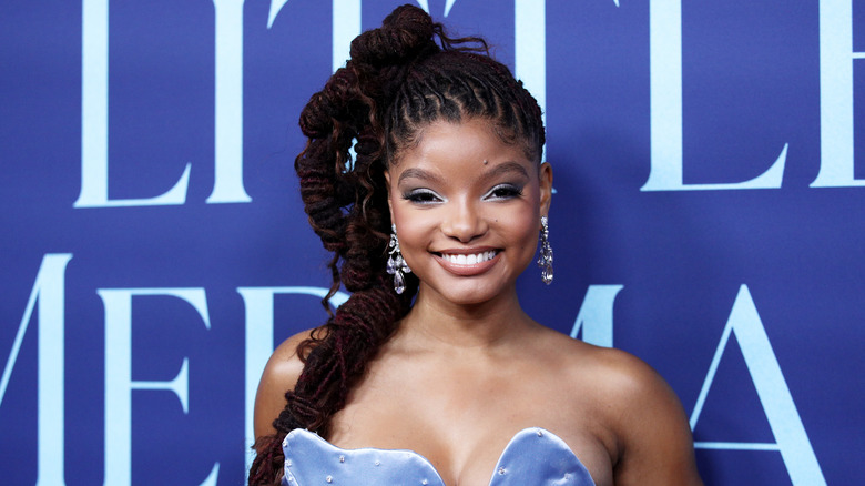 Halle Bailey at film premiere