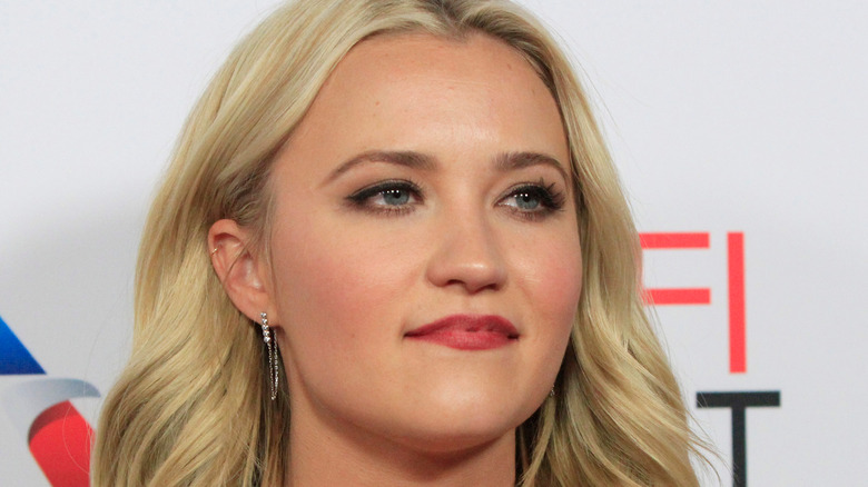 Emily Osment close up looking off to side
