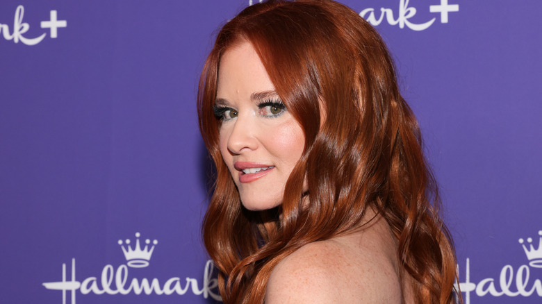 Sarah Drew on Hallmark red carpet