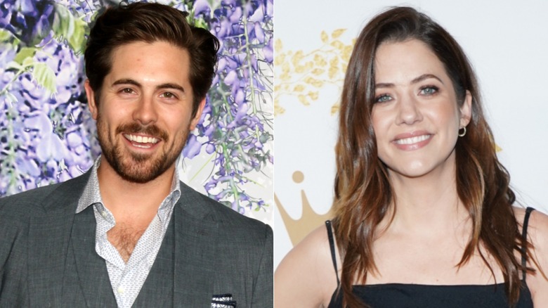 Chris McNally and Julie Gonzalo smiling