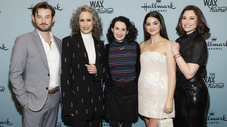 the cast of The Way Home at the premier