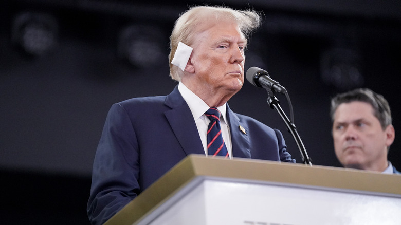 Donald Trump ear bandage