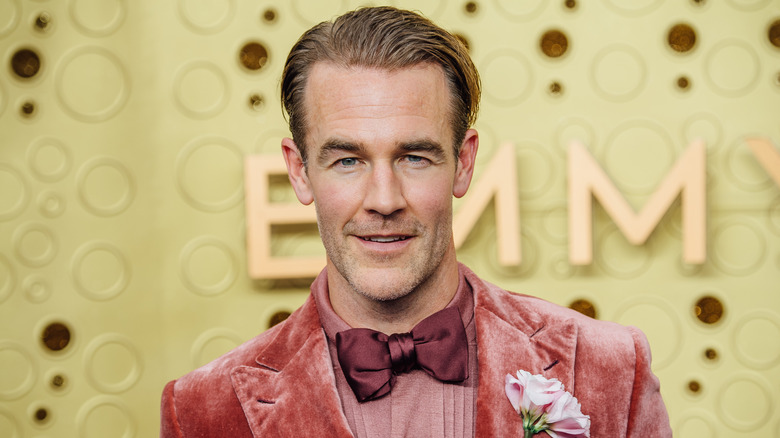 James Van Der Beek poses at the Emmy Awards