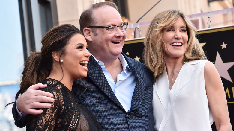 Eva Longoria, Marc Cherry, and Felicity Huffman posing