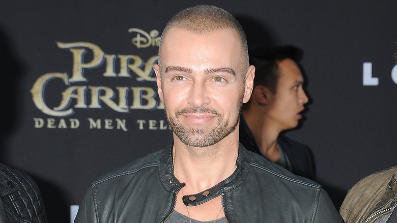 Joey Lawrence at a "Pirates of the Caribbean" event