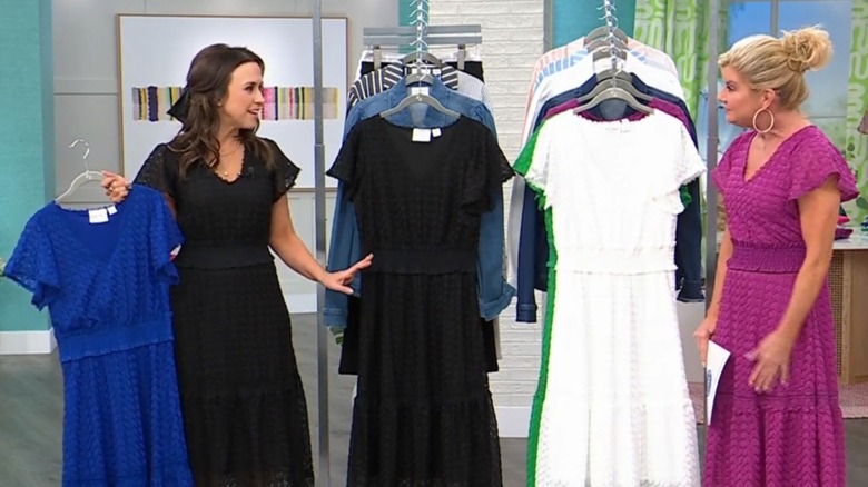 Lacey Chabert debuting her ready-to-wear line on HSN with Lynn Murphy 