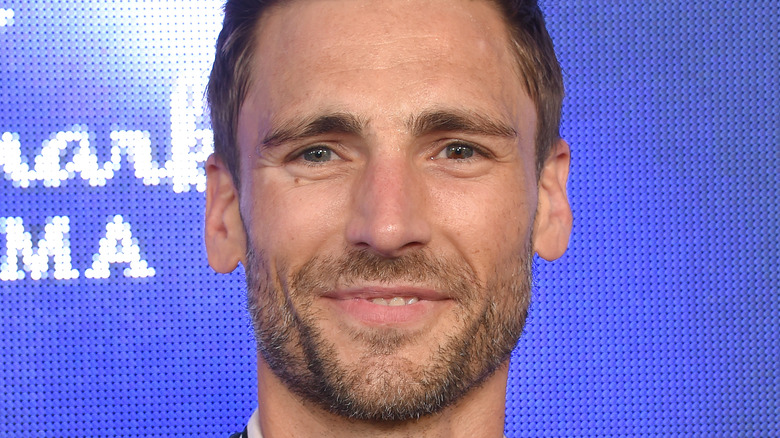 Andrew Walker arrives for Hallmark Channel and Hallmark Movies and Mysteries