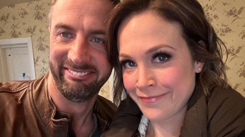 Brendan Penny and Erin Krakow smiling