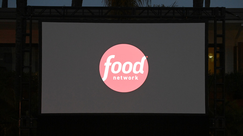 Food Network logo on outdoor screen