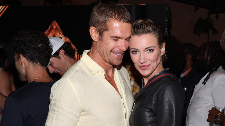 Katie Cassidy and Stephen Huszar smiling