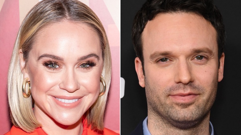 Becca Tobin and Jake Epstein smiling