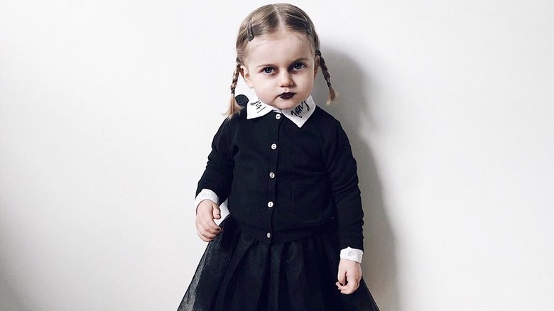 Wednesday Addams Halloween costume baby