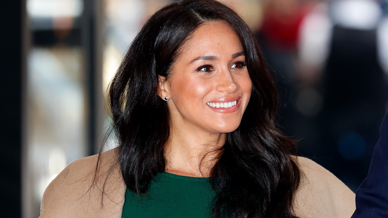 Meghan Markle smiling out and about