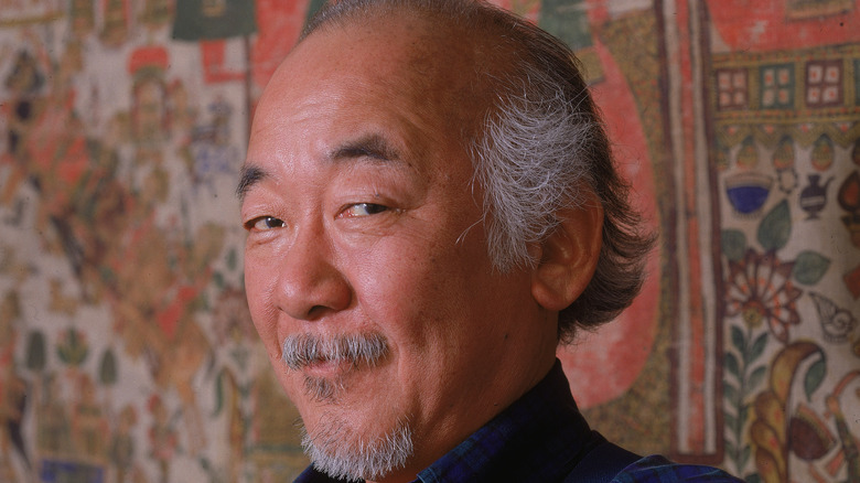 Pat Morita posing