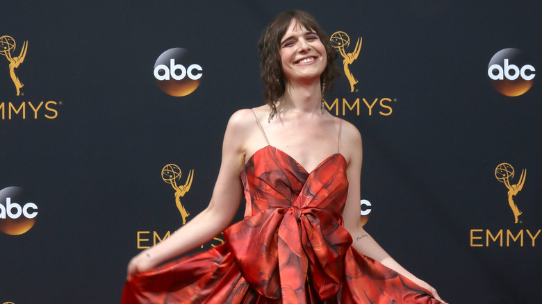 Hari Nef red dress with bow