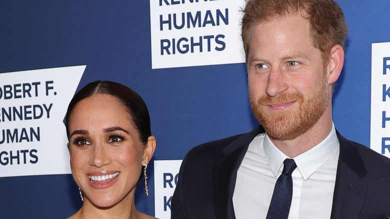 Meghan Markle and Prince Harry smiling