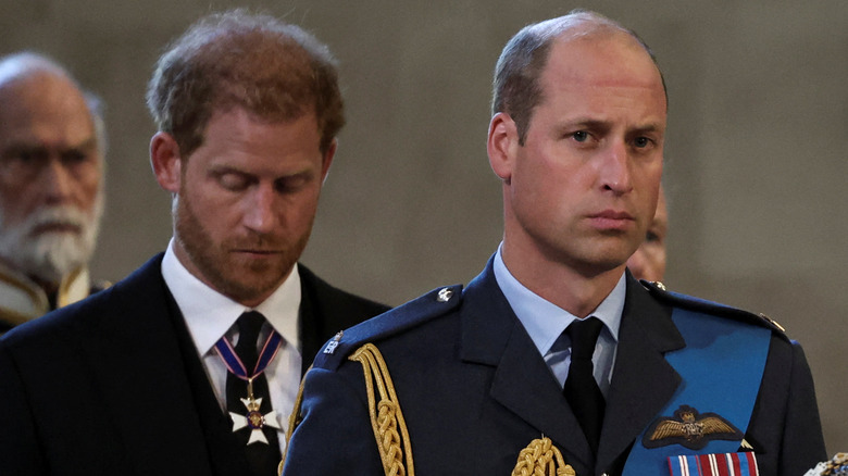 Prince Harry behind Prince William