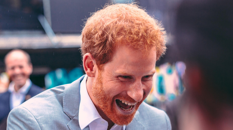 Prince Harry laughing