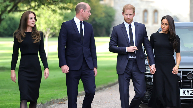 Kate Middleton, Prince William, Prince Harry, and Meghan Markle