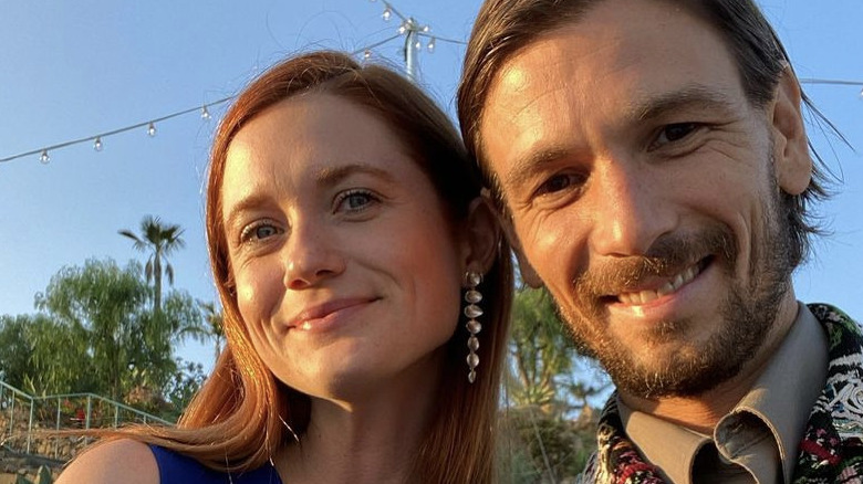 Bonnie Wright & Andrew Lococo smiling together