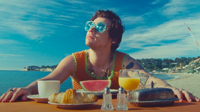 Harry Styles in "Watermelon Sugar" video