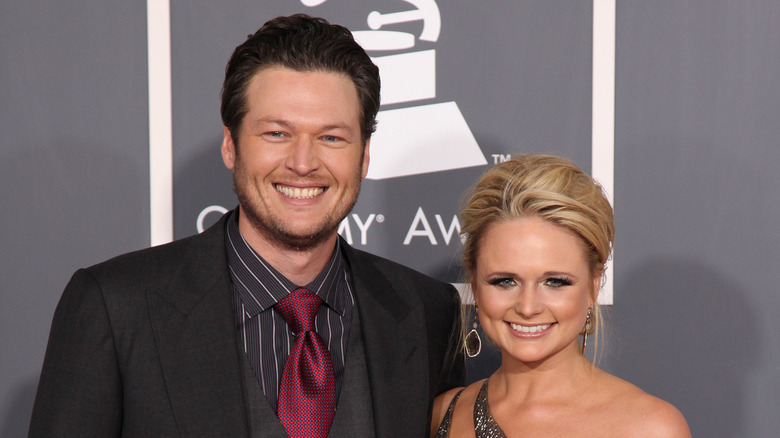 Miranda Lambert and Blake Shelton on the red carpet